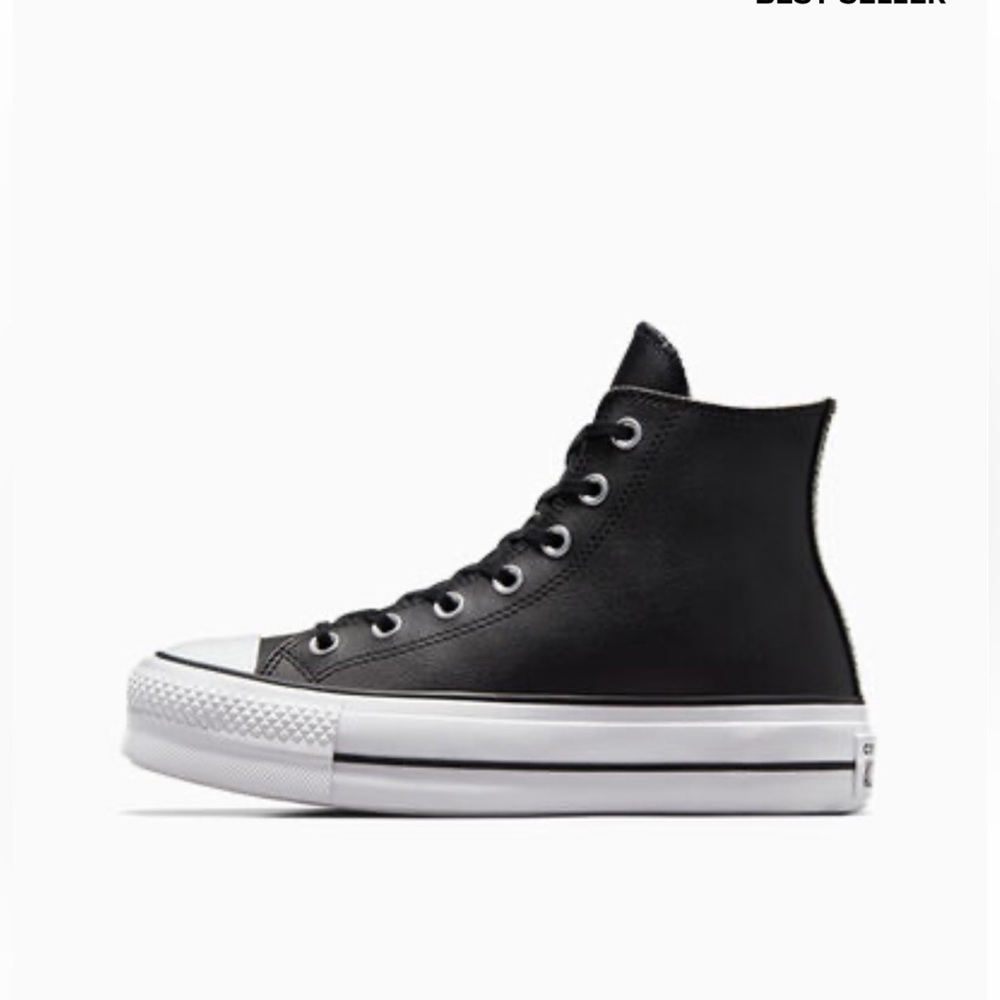 Chuck Taylor All Star Lift Platform Leather - Picture 1 of 15